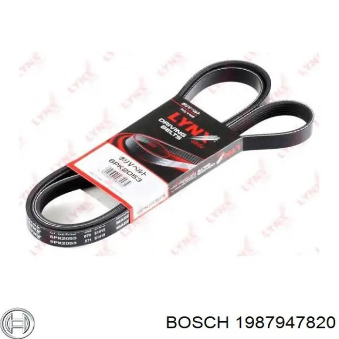 Ремінь генератора 1987947820 Bosch