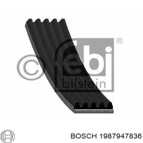 Ремінь генератора 1987947836 Bosch