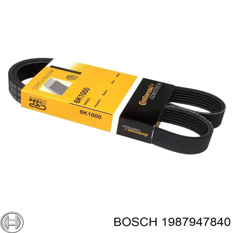 Ремінь генератора 1987947840 Bosch