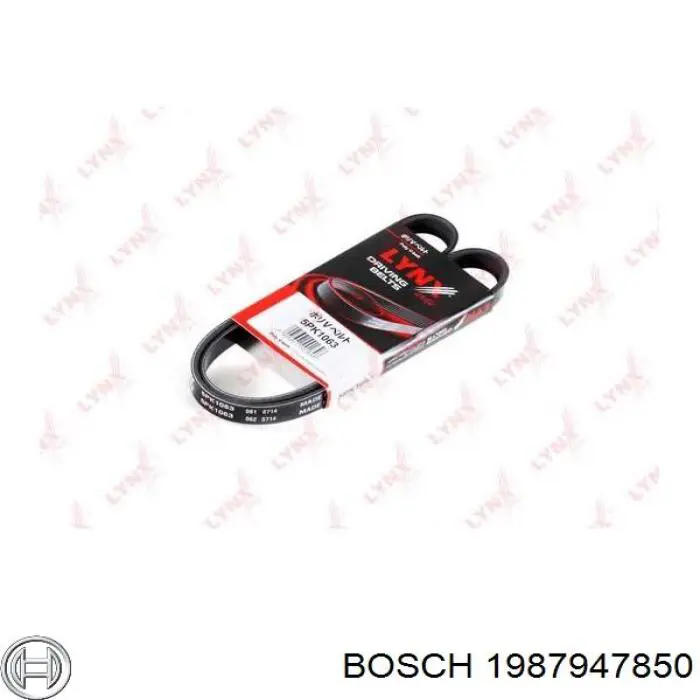 Ремінь генератора 1987947850 Bosch