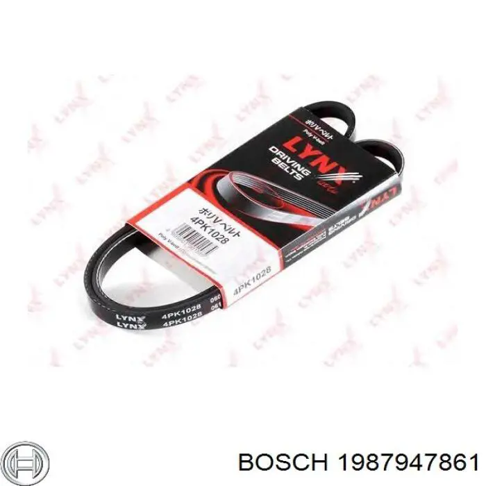 Ремінь генератора 1987947861 Bosch
