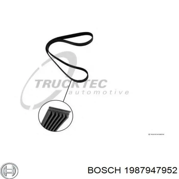 Клиновий ремінь Bosch 1987947952 ціна, від 10.40 USD