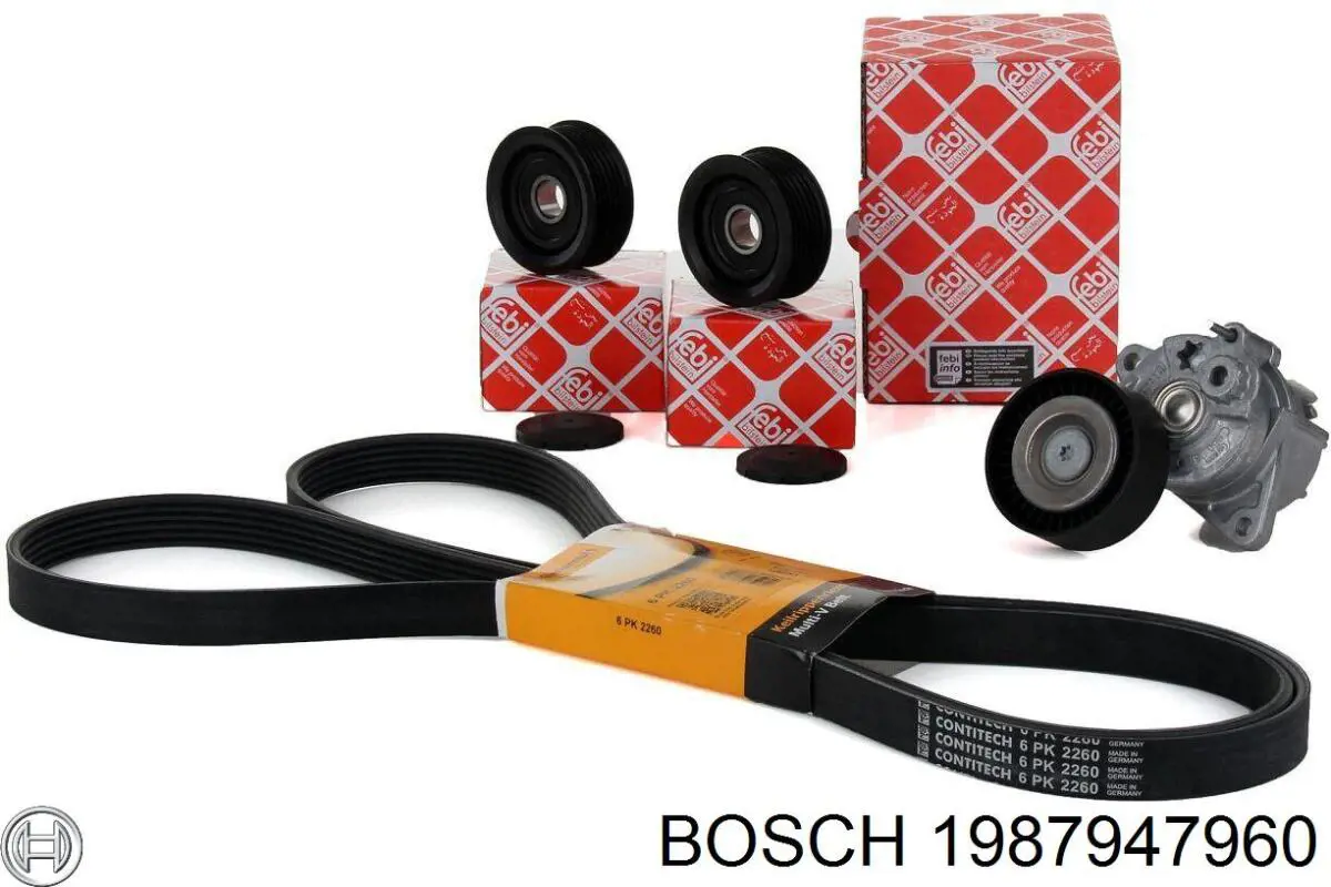 Клиновий ремінь Bosch 1987947960 ціна, від 19.50 USD