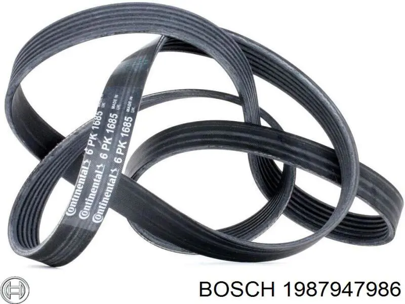 Клиновий ремінь Bosch 1987947986 ціна, від 11.33 USD