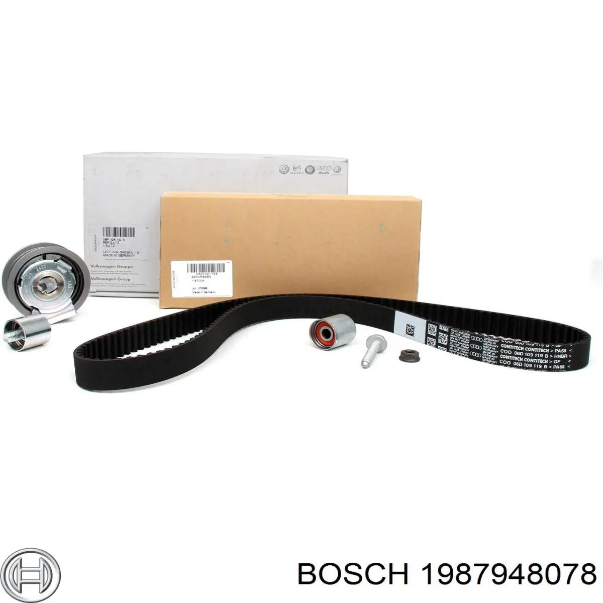 Комплект ГРМ Bosch 1987948078 ціна, від 109.48 USD