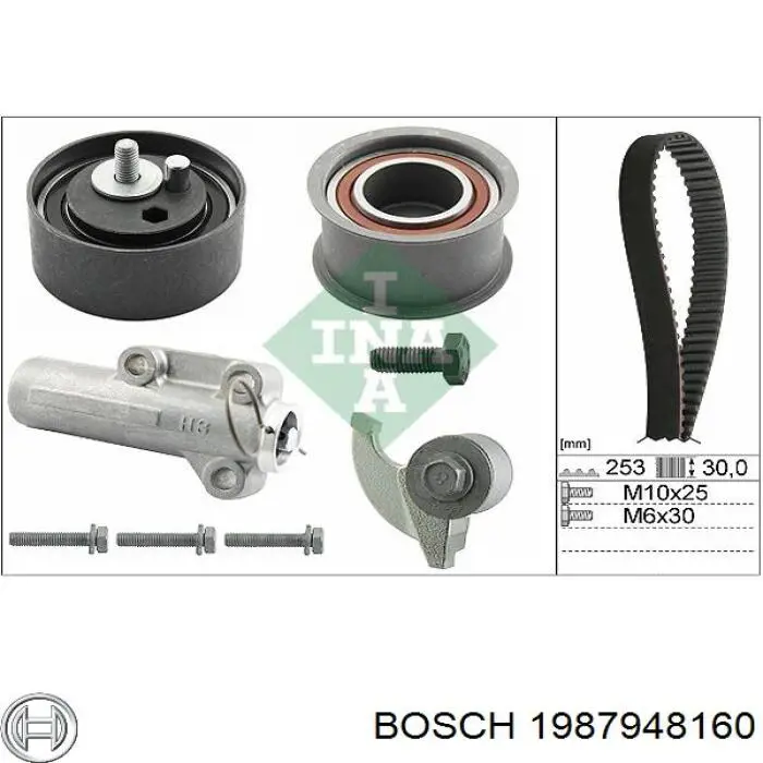 Купити 1987948160 Bosch ГРМ ремень