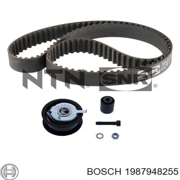 Комплект ГРМ Bosch 1987948255 ціна, від 65.00 USD