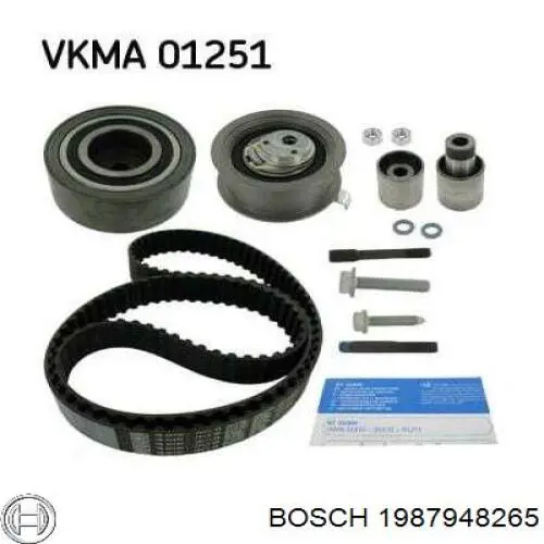 Комплект ГРМ Bosch 1987948265 ціна, від 135.56 USD
