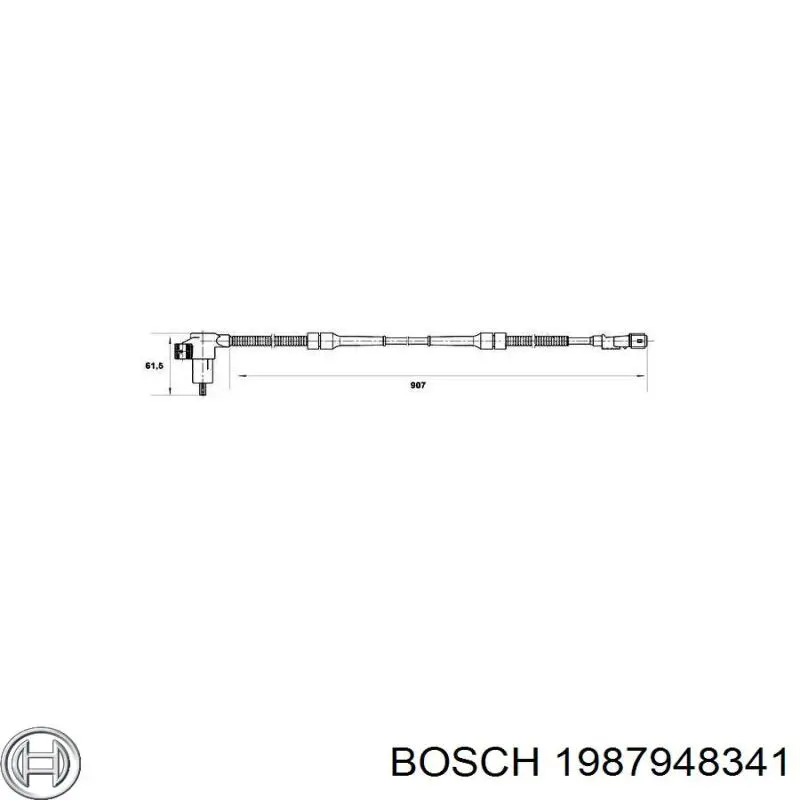 1987948341 Bosch Поліклиновий ремінь