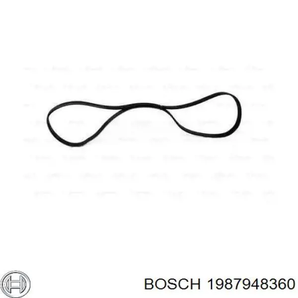 Ремінь генератора 1987948360 Bosch