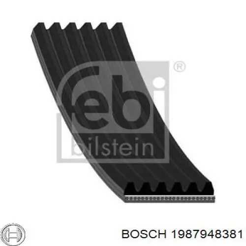 1987948381 Bosch ремінь приводний, агрегатів
