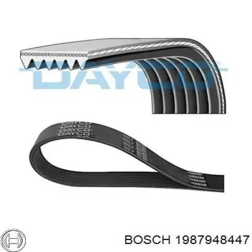 Клиновий ремінь Bosch 1987948447 ціна, від 9.20 USD