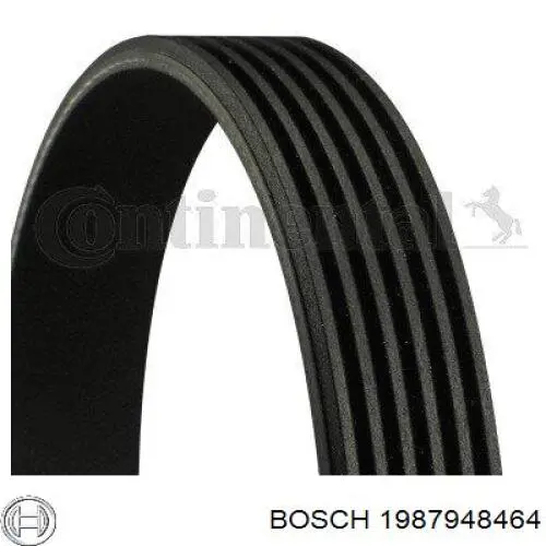 Ремінь генератора 1987948464 Bosch