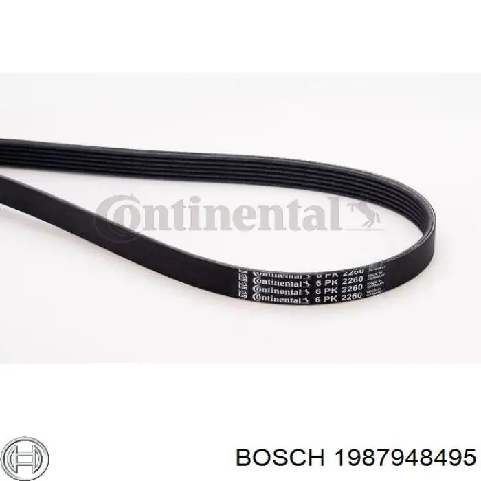 Купити 1987948495 Bosch Ремінь генератора