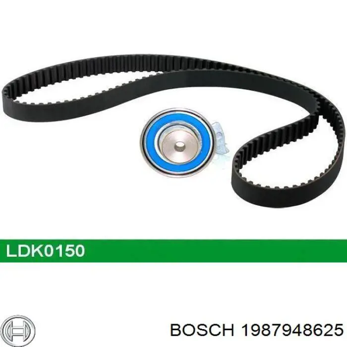 Комплект ГРМ Bosch 1987948625 ціна, від 36.96 USD