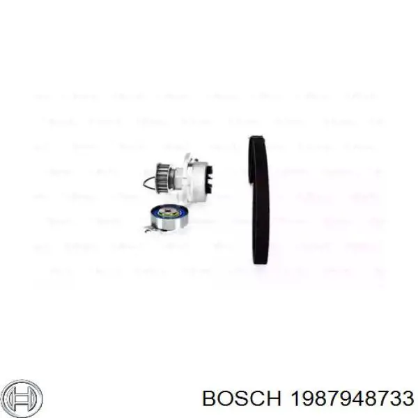 Комплект ГРМ Bosch 1987948733 ціна, від 71.42 USD