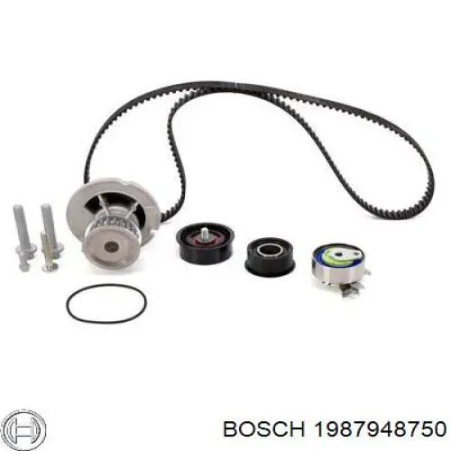 1987948750 Bosch помпа водяна, (насос охолодження)