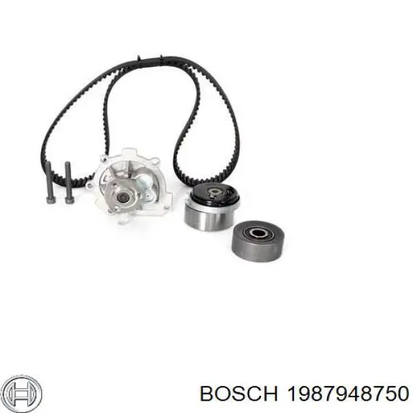 1987948750 Bosch Ремінь ГРМ, комплект