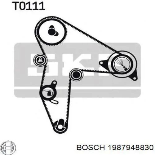 1987948830 Bosch Ремінь двигуна
