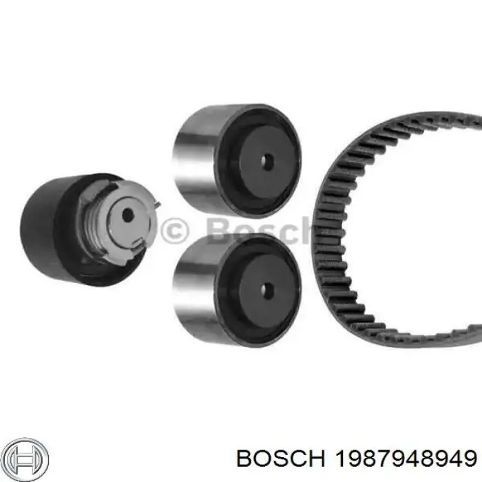 Комплект ГРМ Bosch 1987948949 ціна, від 130.47 USD