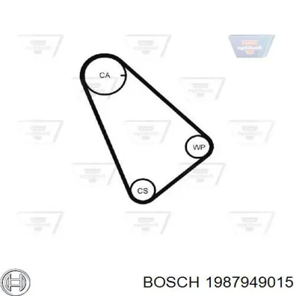 Купити 1987949015 Bosch Ремінь газорозподільного механізму