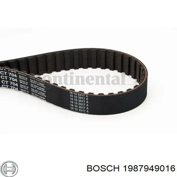 Купити 1987949016 Bosch Ремінь газорозподільного механізму