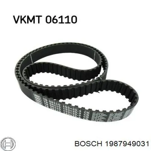 Зубчастий ремінь Bosch 1987949031 ціна, від 13.81 USD