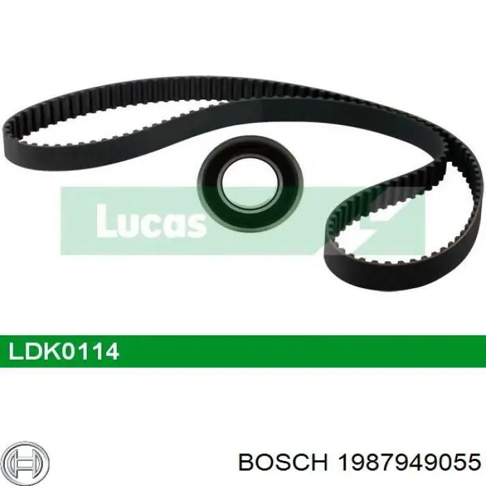 Зубчастий ремінь Bosch 1987949055 ціна, від 7.18 USD