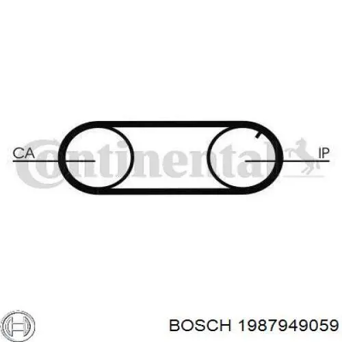 Ремінь ПНВТ 1987949059 Bosch