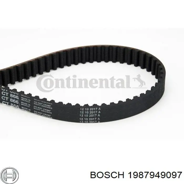 Зубчастий ремінь Bosch 1987949097 ціна, від 11.25 USD