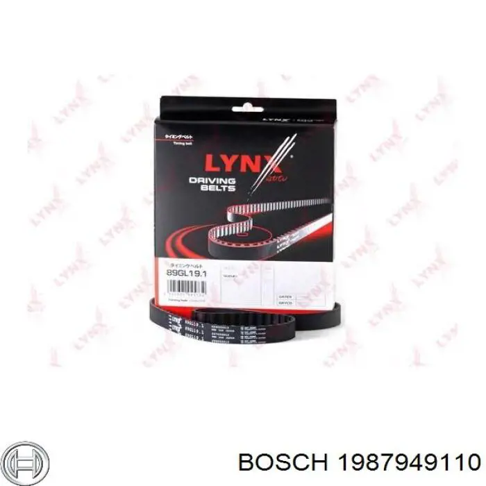 Купити 1987949110 Bosch Ремінь газорозподільного механізму