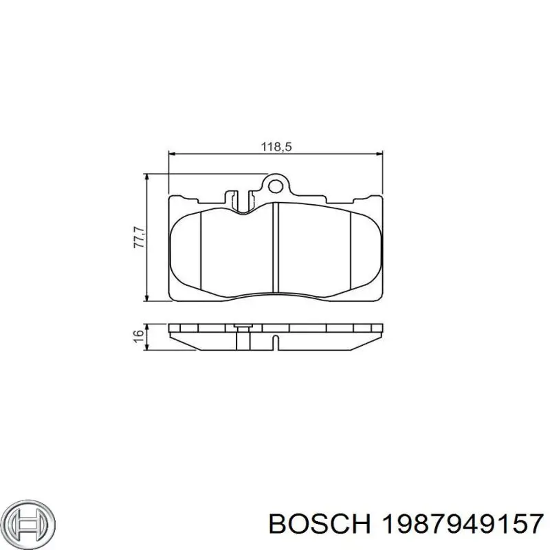 Зубчастий ремінь Bosch 1987949157 ціна, від 11.81 USD