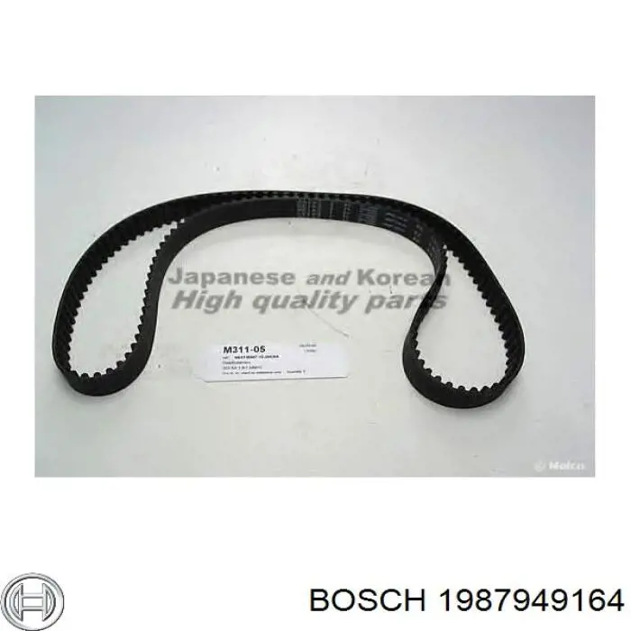 Зубчастий ремінь Bosch 1987949164 ціна, від 15.31 USD