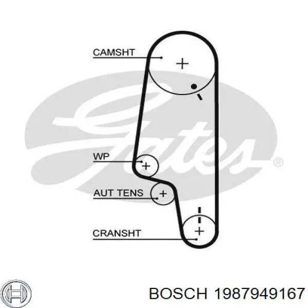 Ремінь ГРМ 1987949167 Bosch