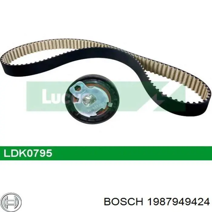 Купити 1987949424 Bosch Ремінь газорозподільного механізму