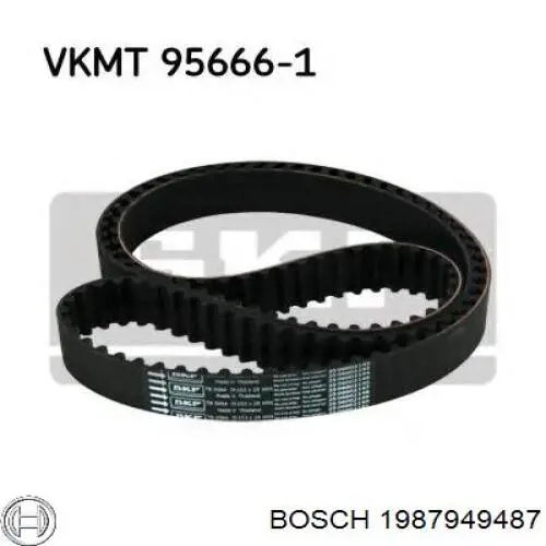 Зубчастий ремінь Bosch 1987949487 ціна, від 21.71 USD