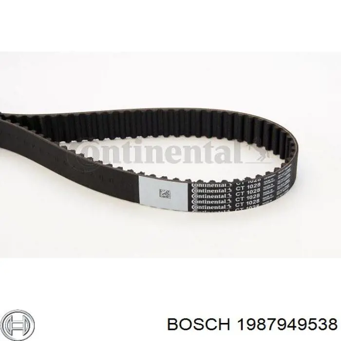 Купити 1987949538 Bosch Ремінь газорозподільного механізму
