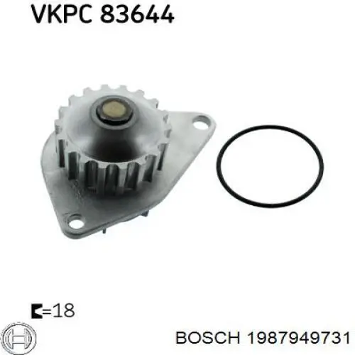 1987949731 Bosch Насос охолодження