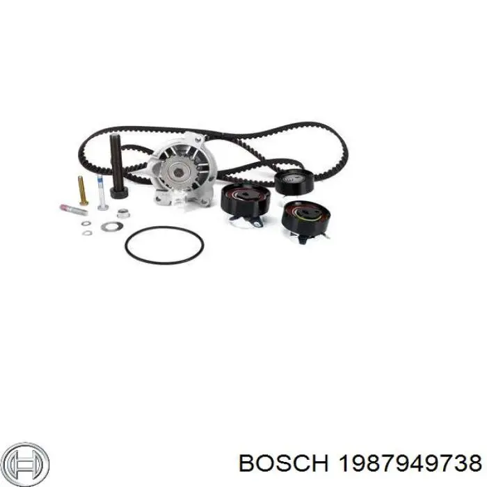 Купити 1987949738 Bosch Насос охолоджуючої рідини
