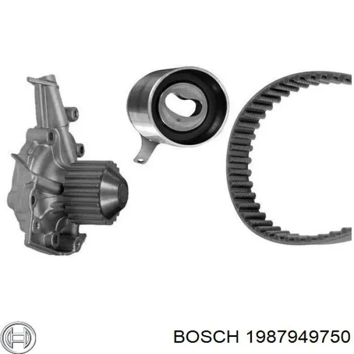 1987949750 Bosch помпа водяна, (насос охолодження)
