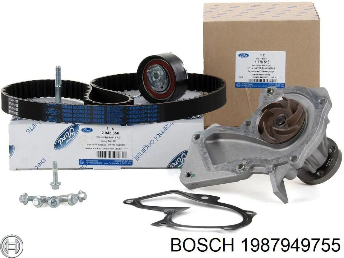 Помпа охолодження Bosch 1987949755 ціна, від 34.85 USD