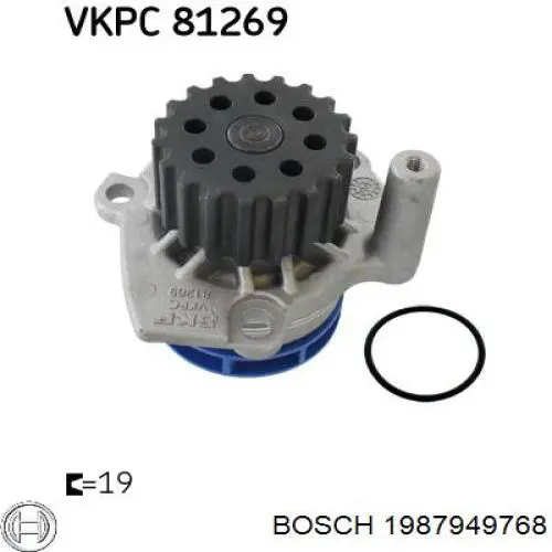 1987949768 Bosch Насос охолодження