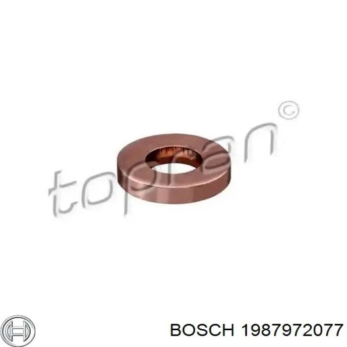 1987972077 Bosch кільце форсунки інжектора, посадочне