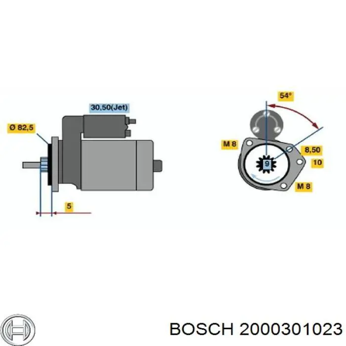 2000301023 Bosch втулка стартера