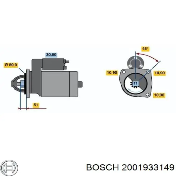 Виделка стартера 2001933149 Bosch