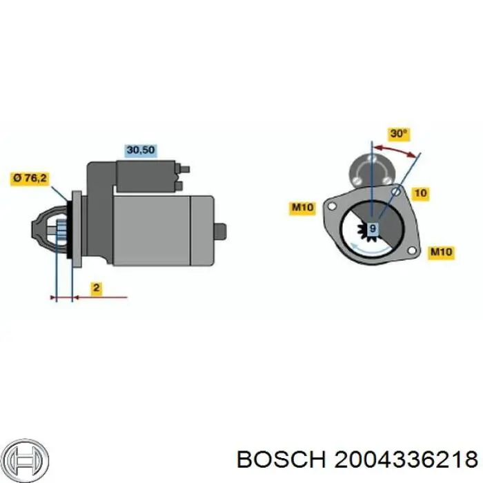 2004336218 Bosch Щеткодеpжатель стартера