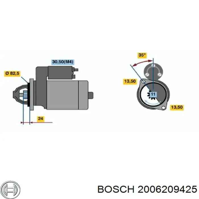 2006209425 Bosch Привід стартера бендикс