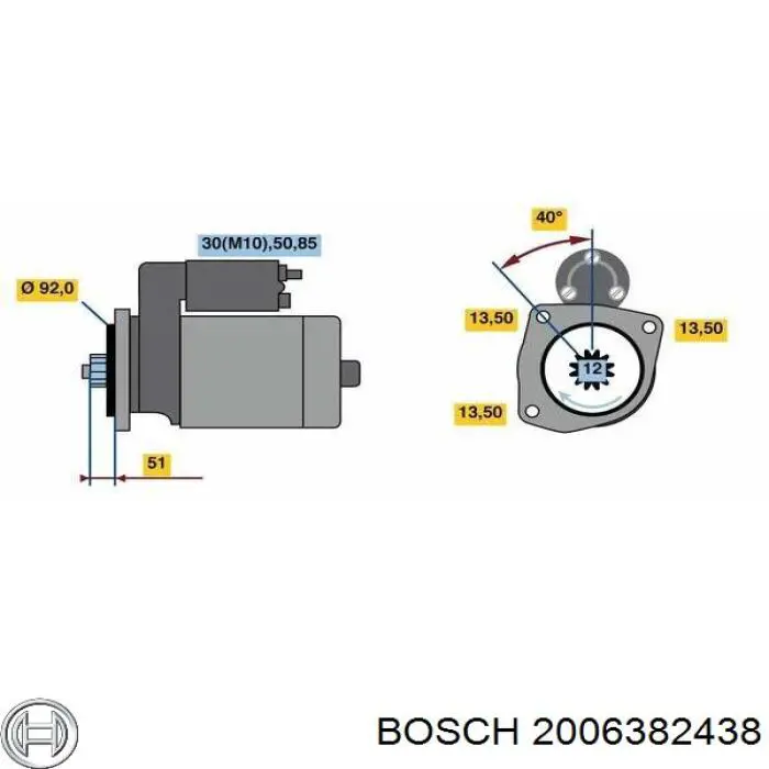 Шестерня стартера Bosch 2006382438 ціна, від 4.46 USD