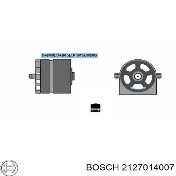 2127014007 Bosch щітка генератора