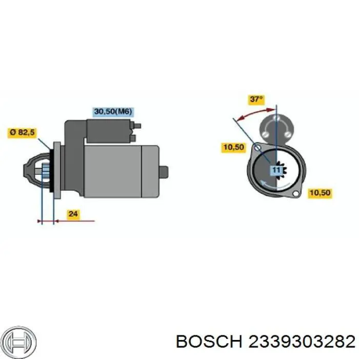 2339303282 Bosch реле втягує стартера